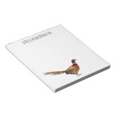Bloc-note Illustration d'oiseau faisan à cou circulaire (Incliné)