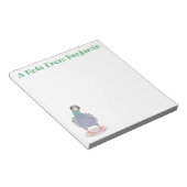 Bloc-note Illustration drôle de pigeon curieux (Incliné)