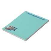 Bloc-note Illustration drôle de piranha affamée (Tourné)