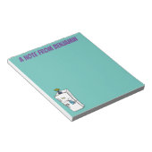 Bloc-note Illustration drôle de réfrigérateur (Incliné)