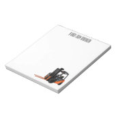 Bloc-note Illustration du chariot élévateur (Tourné)