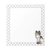 Bloc-note Illustration du chat calico Persian (Devant)