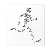 Bloc-note Illustration du cool du coureur (Devant)