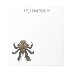 Bloc-note Illustration du crabe de coco
