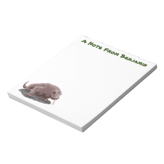 Bloc-note Illustration du dragon de Komodo (Tourné)