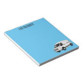 Bloc-note Illustration du fourgon de livraison (Incliné)