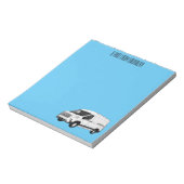 Bloc-note Illustration du fourgon de livraison (Tourné)