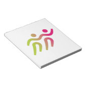 Bloc-note illustration du groupe de coureurs (Incliné)