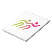 Bloc-note illustration du groupe de coureurs (Tourné)