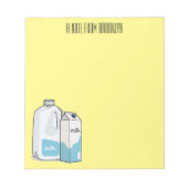 Bloc-note Illustration du lait (Devant)
