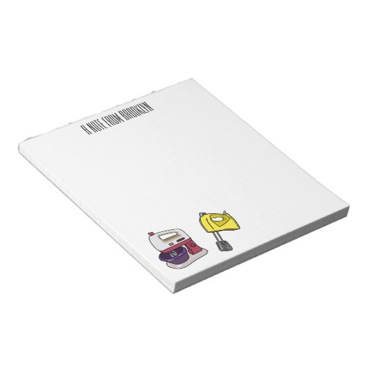 Bloc-note Illustration du mixer (Incliné)