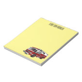 Bloc-note Illustration du moteur à incendie (Tourné)