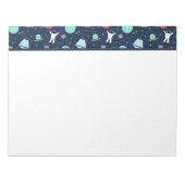 Bloc-note Illustration du Motif spatial (Devant)