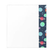 Bloc-note Illustration du Motif spatial (Devant)