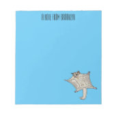 Bloc-note Illustration du planeur à sucre (Devant)