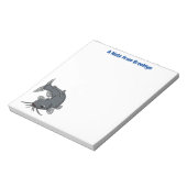 Bloc-note Illustration du poisson-chat mignon (Tourné)