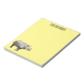 Bloc-note Illustration du rhinocéros de Javan (Tourné)