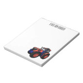 Bloc-note Illustration du tracteur (Tourné)