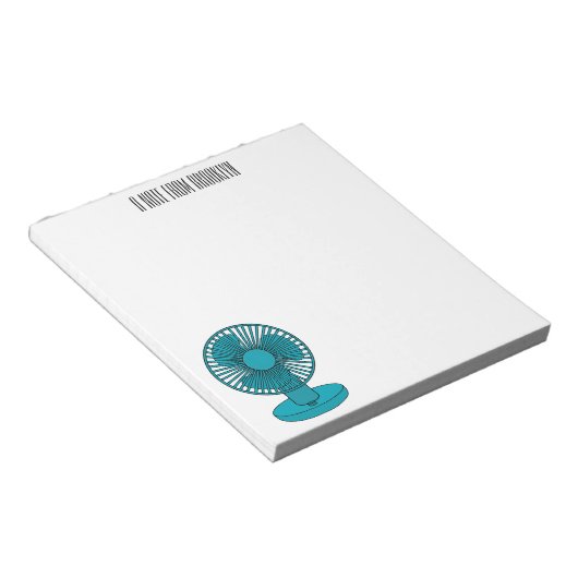 Bloc-note Illustration du ventilateur (Incliné)