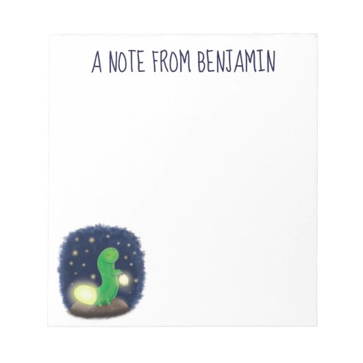Bloc-note Illustration du ver vert mou (Devant)