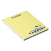 Bloc-note Illustration d'un bateau à moteur (Incliné)