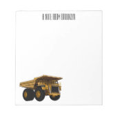 Bloc-note Illustration d'un camion à grande échelle (Devant)