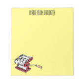 Bloc-note Illustration d'un fabricant de pâtes alimentaires (Devant)