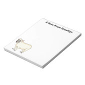 Bloc-note Illustration d'un mouton joyeux (Tourné)