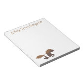 Bloc-note Illustration d'un poney de Shetland mignon (Incliné)