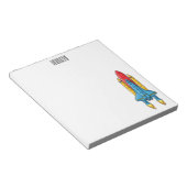 Bloc-note Illustration d'un vaisseau de fusées (Incliné)