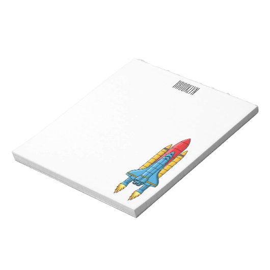 Bloc-note Illustration d'un vaisseau de fusées (Tourné)