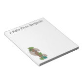 Bloc-note Illustration d'une anteure de pangolin mignonne (Incliné)