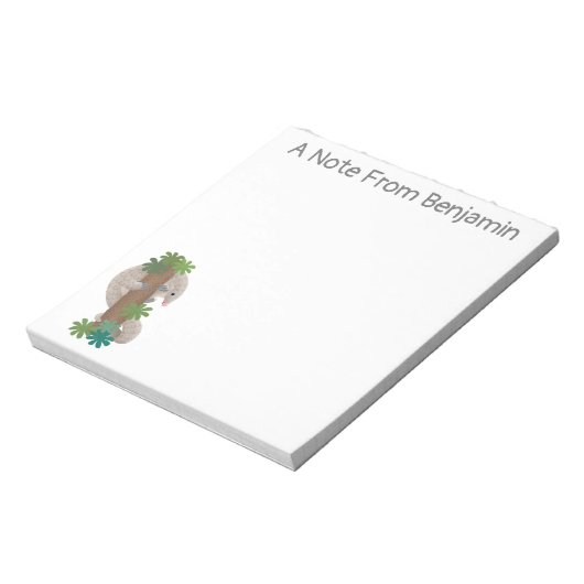 Bloc-note Illustration d'une anteure de pangolin mignonne (Tourné)