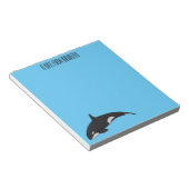 Bloc-note Illustration d'une baleine tueuse (Incliné)