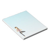 Bloc-note Illustration d'une fille de yoga mignonne faisant  (Incliné)