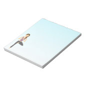 Bloc-note Illustration d'une fille de yoga mignonne faisant  (Tourné)