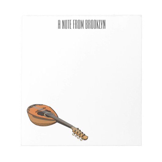 Bloc-note Illustration en mandoline (Devant)