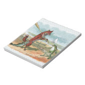 Bloc-note Illustration fantaisiste de renard et de grenouill (Tourné)