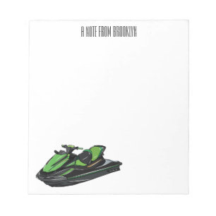 Bloc-note Illustration Jet ski