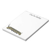 Bloc-note Illustration Monarch caterpillar (Tourné)