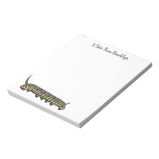 Bloc-note Illustration Monarch caterpillar (Tourné)