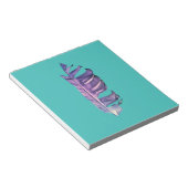 Bloc-note Illustration originale de dessin de plumes (Incliné)