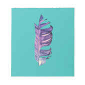 Bloc-note Illustration originale de dessin de plumes (Devant)