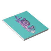 Bloc-note Illustration originale de dessin de plumes (Incliné)