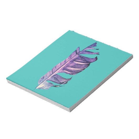 Bloc-note Illustration originale de dessin de plumes (Tourné)