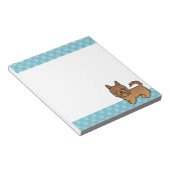 Bloc-note Illustration Red Australian Terrier Dog (Incliné)