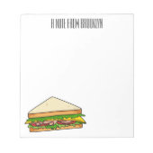 Bloc-note Illustration Sandwich (Devant)