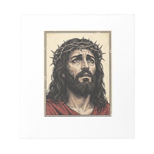 Bloc-note Illustration vectorielle de portrait religieux de (Devant)