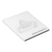 Bloc-note Illustration vintage | BW | ruche (Incliné)