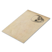 Bloc-note Illustration vintage de crâne humain simple (Incliné)